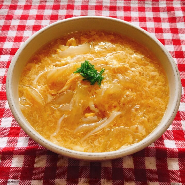 ほっこり温まるかき玉うどん